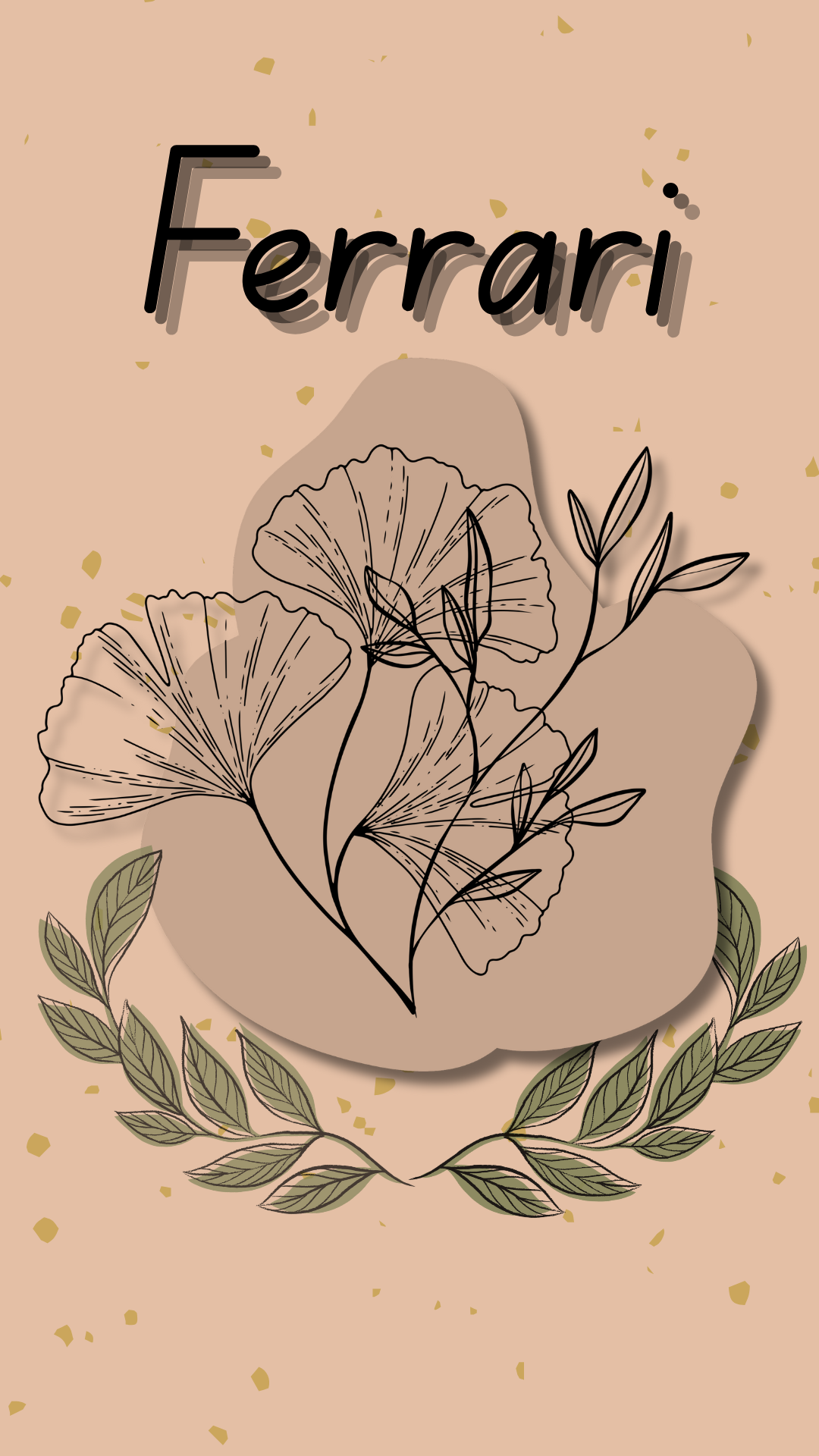 Personalized Phone Wallpaper - Editable Name