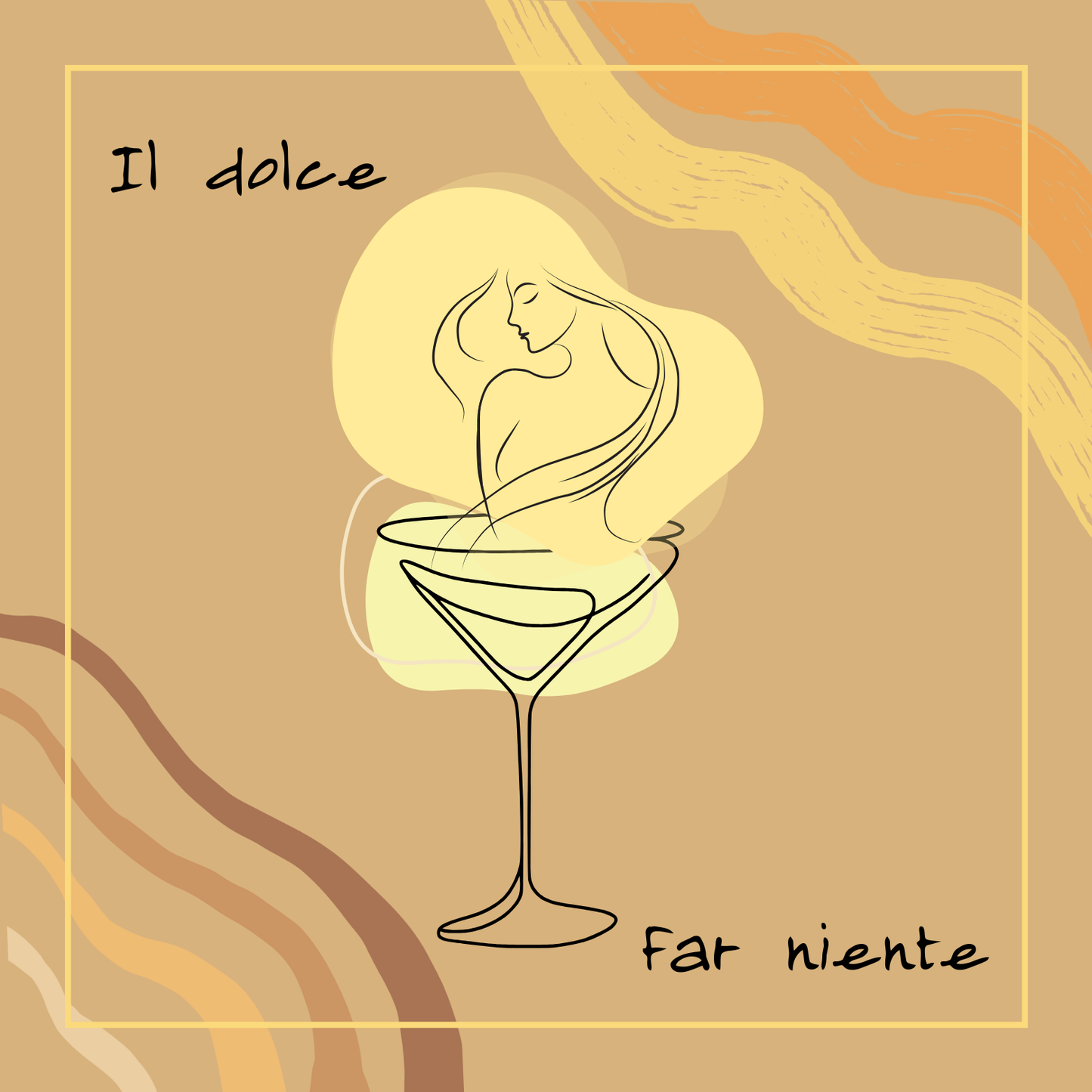 Il Dolce Far Niente - PNG and PDF Painting Design