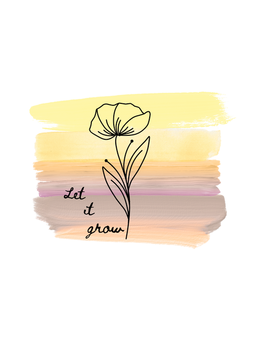 Let It Grow - Creative Design for T-Shirts & More (PNG)