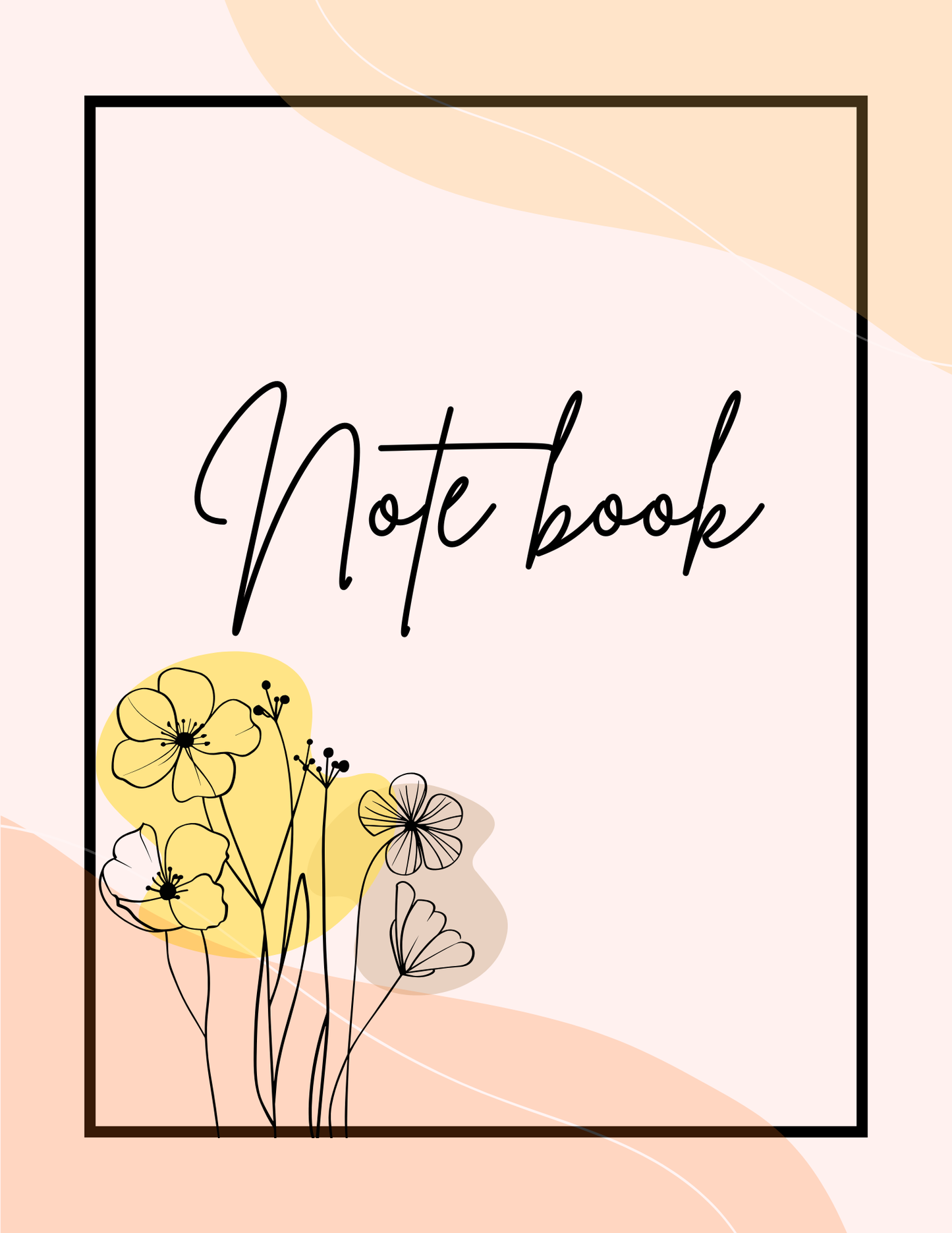 Flower Notebook Front and Back Design (PDF)