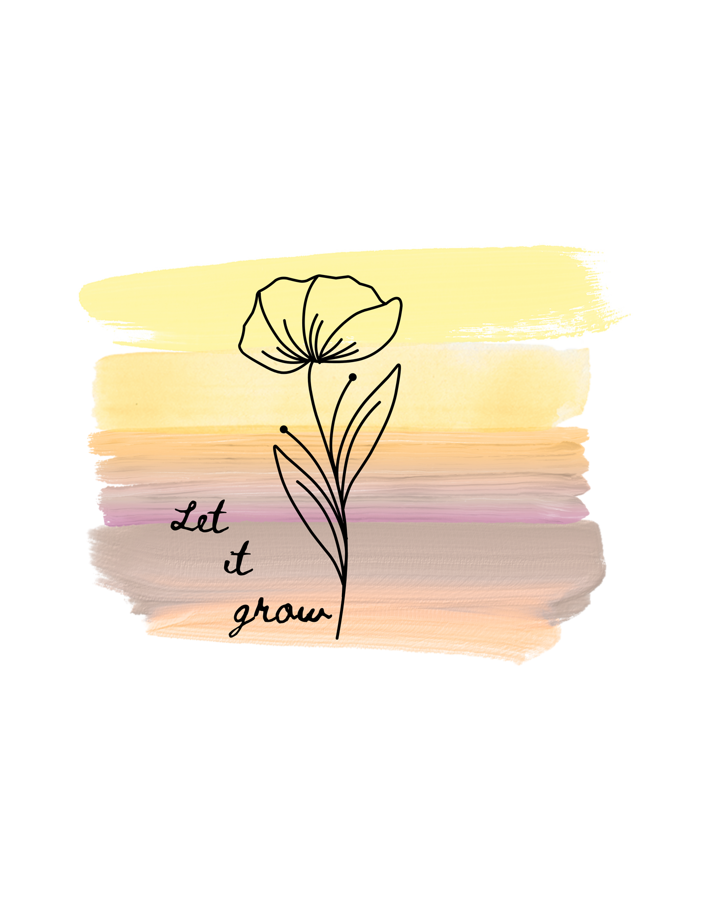 Let It Grow - Creative Design for T-Shirts & More (PNG)