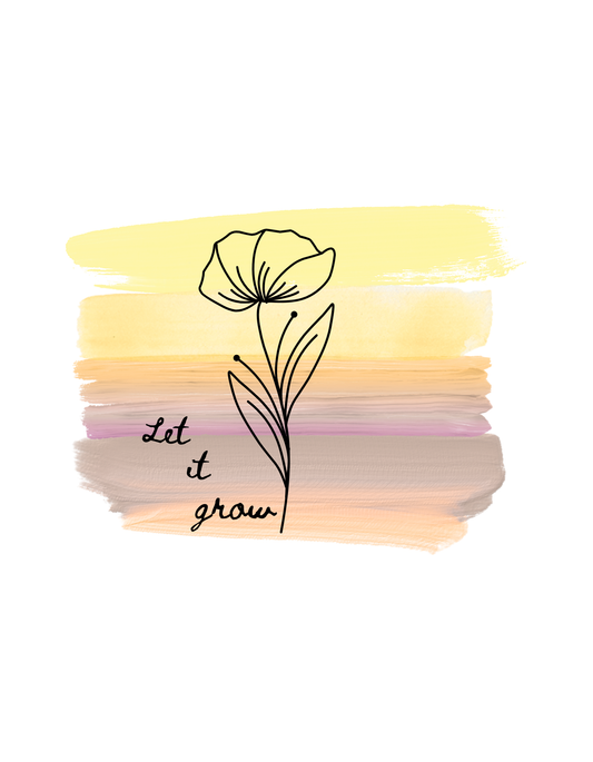 Let It Grow - Creative Design for T-Shirts & More (PNG)